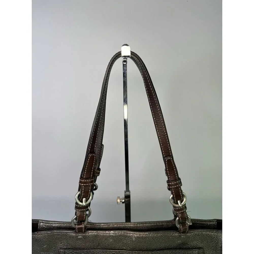 Coach Chelsea Metallic Graphite Tote F10903